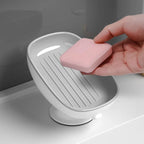 Luxury Self-Draining Suction Cup Soap Dish