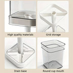Luxury 2-in-1 Toothbrush Holder with Integrated Mouthwash Cup