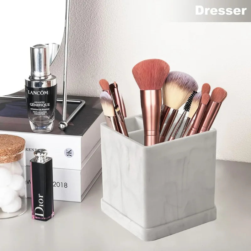 Modern Silicone Bathroom Caddy & Toothbrush Organizer