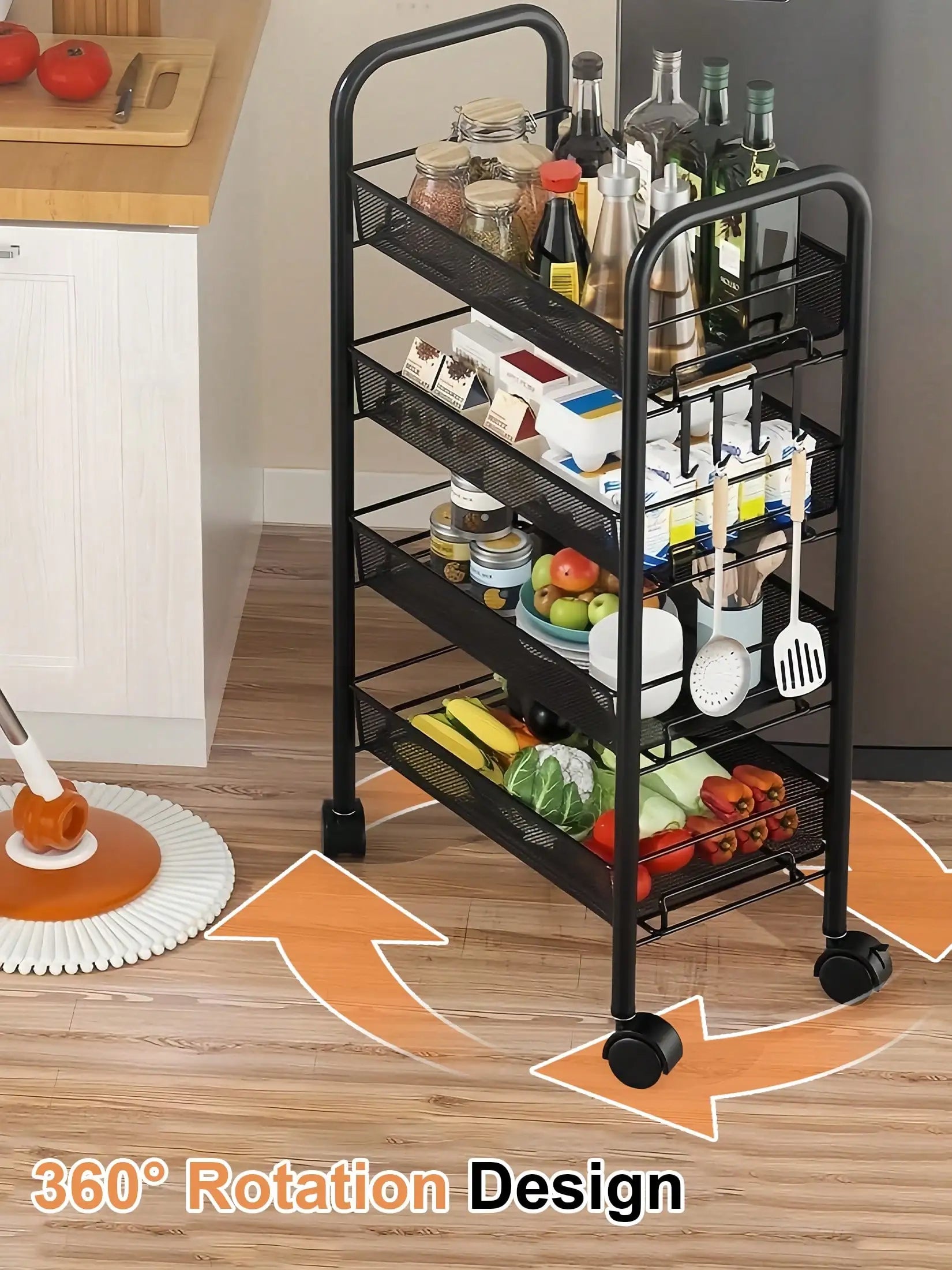 The CozyHome Slim Rolling Cart