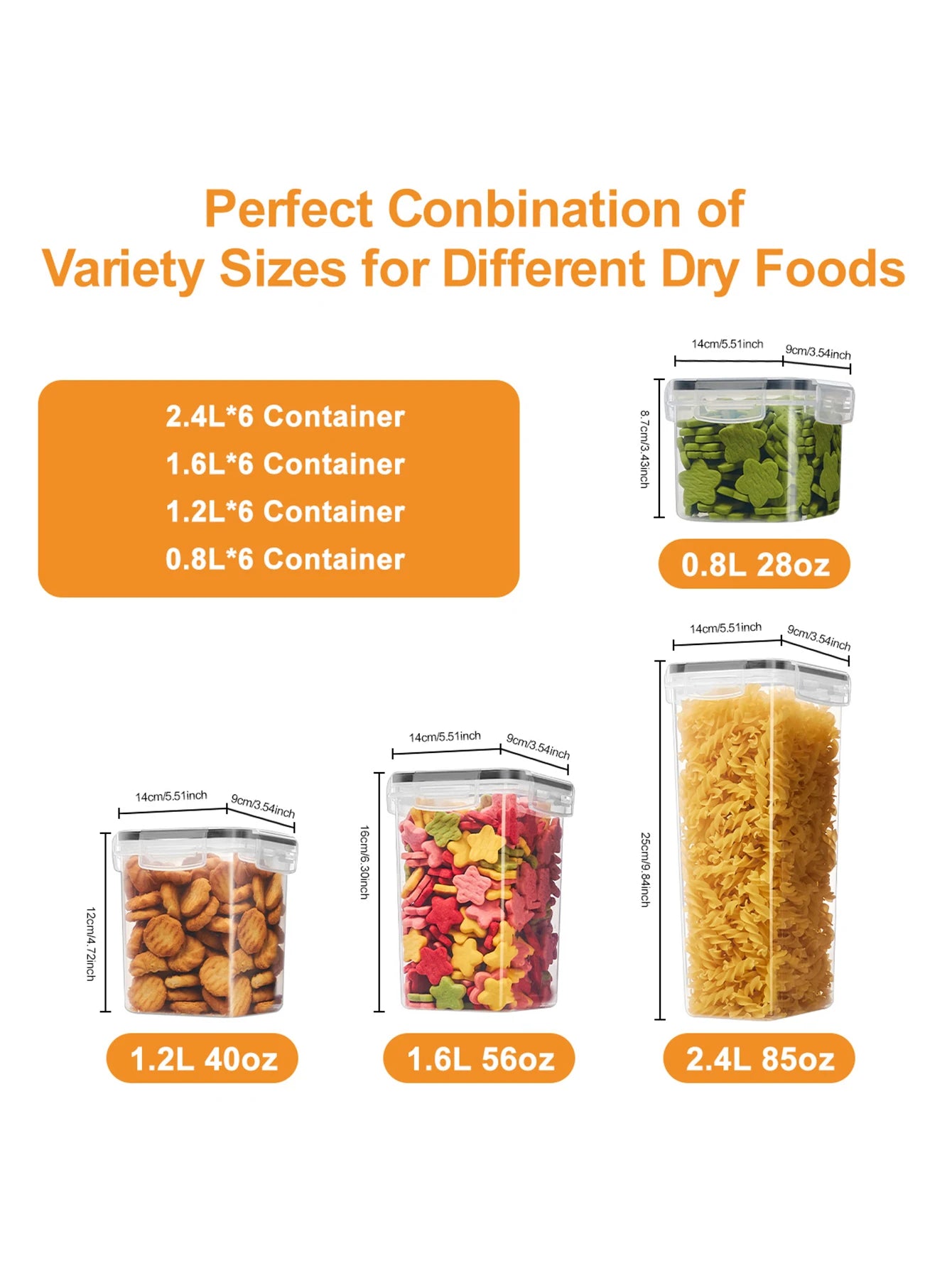 The CozyHome Premium Airtight Pantry Containers