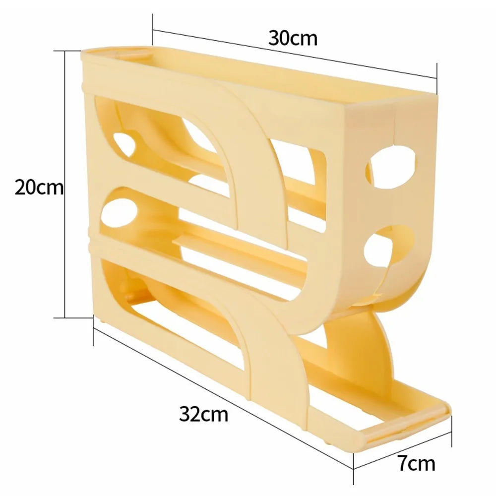 Automatic Rolling Egg Holder for Refrigerator