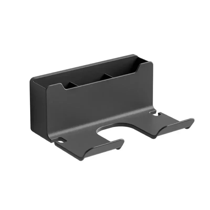 Premium Matte Black Hair Dryer & Styling Tool Organizer