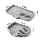 Self-Draining Silicone Sponge Holder & Soap Tray