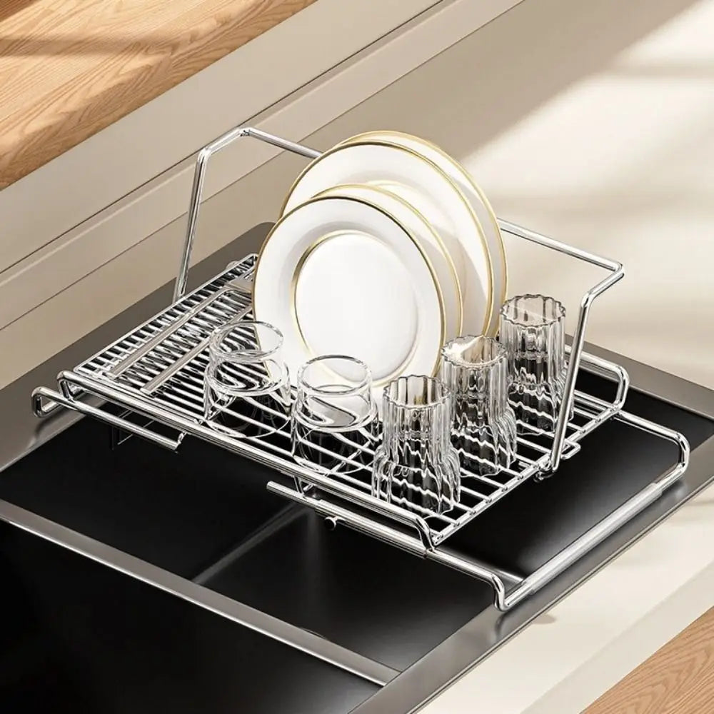 Expandable Stainless Steel Dish Drying Rack