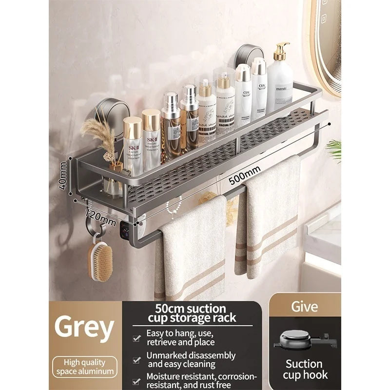 Premium No-Drill Suction Cup Shower Caddy
