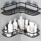 Adhesive No-Drill Corner Shower Caddy
