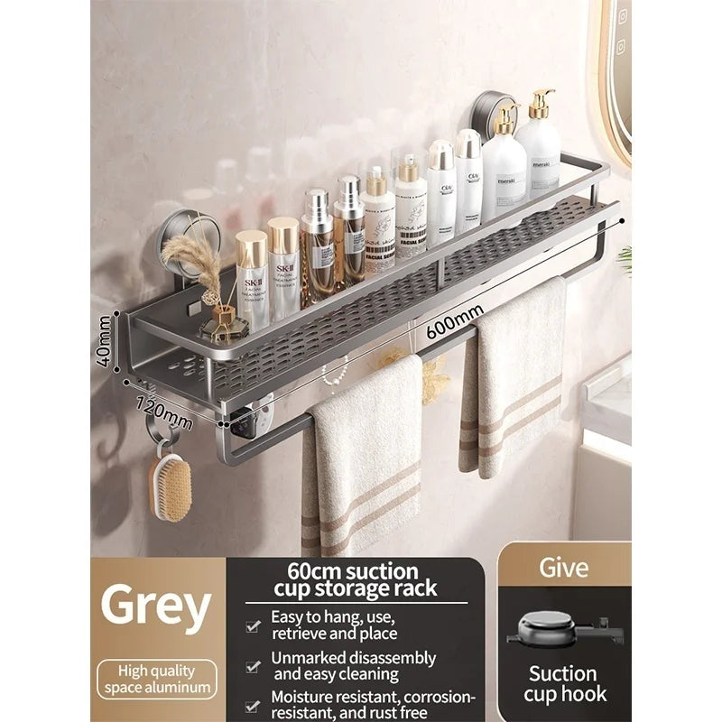Premium No-Drill Suction Cup Shower Caddy