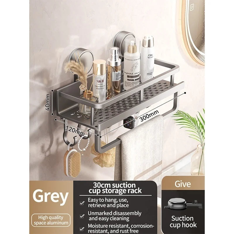 Premium No-Drill Suction Cup Shower Caddy
