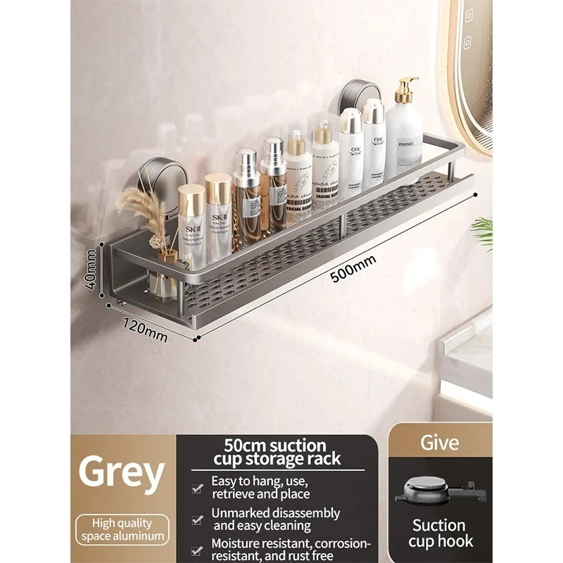 Premium No-Drill Suction Cup Shower Caddy