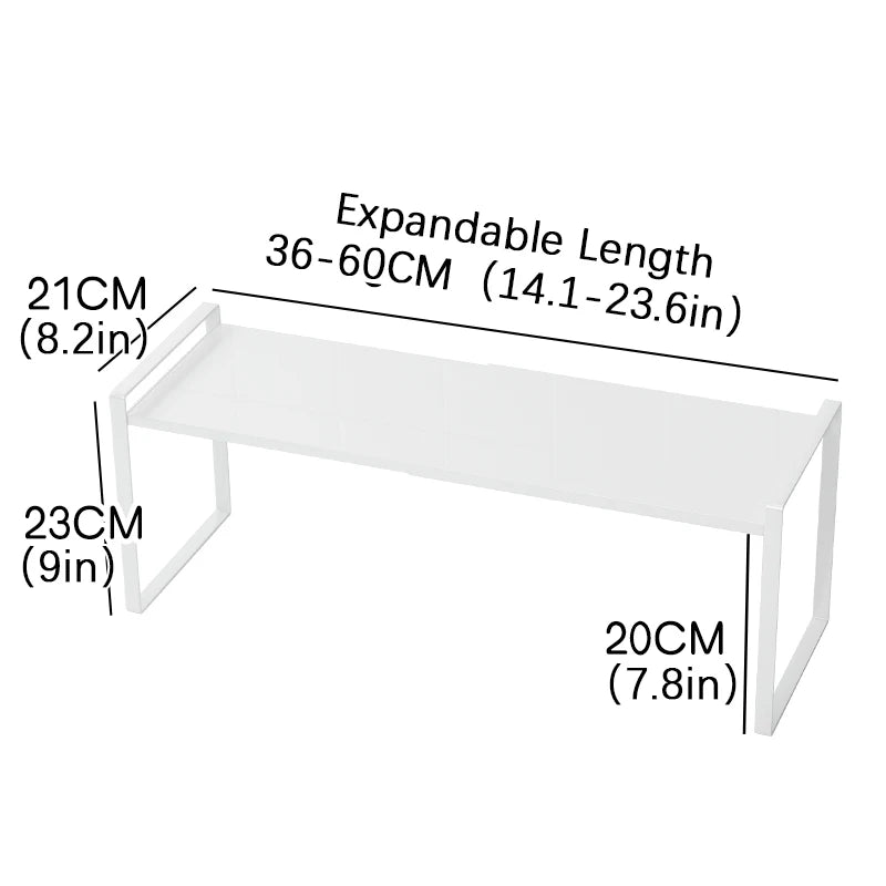 Expandable Kitchen Cabinet Organizer & Layered Shelf