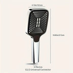 High Pressure Rainfall Shower Head, 3 Spray Modes, Water Saving, Large Panel Handheld Shower Head