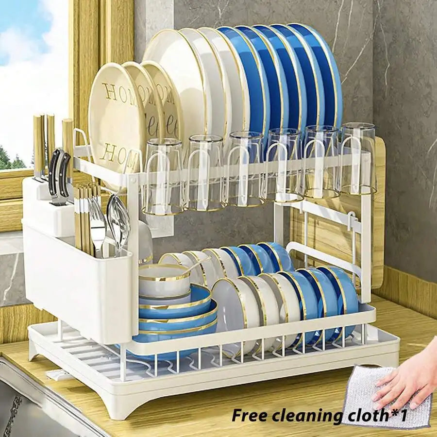 The CozyHome Premium 2-Tier Dish Rack