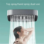 High Pressure Rainfall Shower Head, 3 Spray Modes, Water Saving, Large Panel Handheld Shower Head