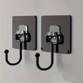 Premium Matte Black Adhesive Wall Hooks (5-Pack)