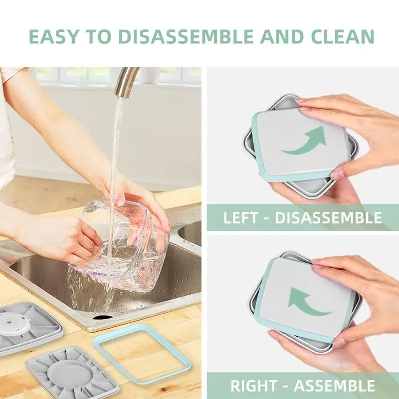 The CozyHome Premium Pop-Up Airtight Containers (3 Pieces a Set :1200ML*3)
