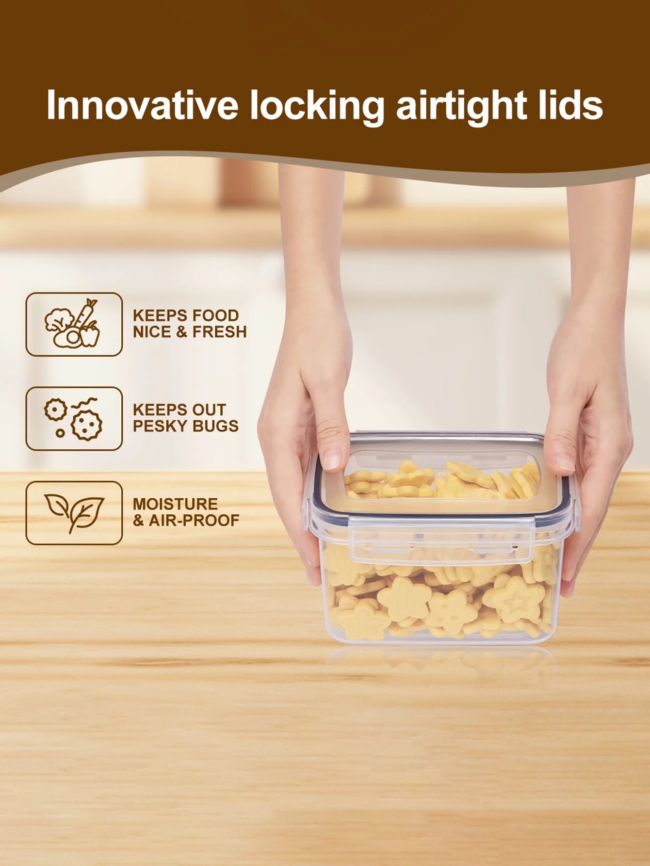 The CozyHome Premium Airtight Pantry Containers