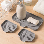 Self-Draining Silicone Sponge Holder & Soap Tray