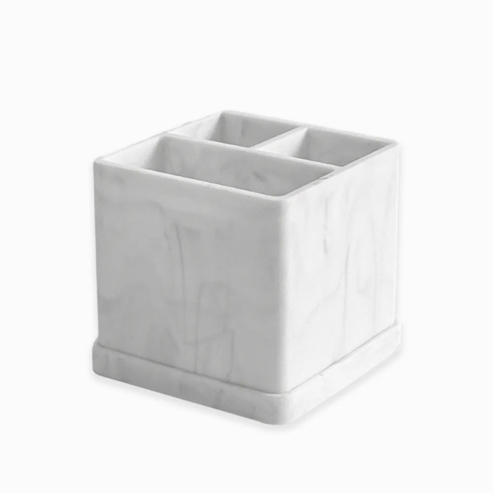 Modern Silicone Bathroom Caddy & Toothbrush Organizer