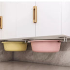 No-Drill Under-Cabinet Cutting Board & Pot Lid Holder – Space-Saving Kitchen Rack