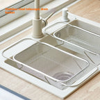 Over-the-Sink Expandable Stainless Steel Drain Basket