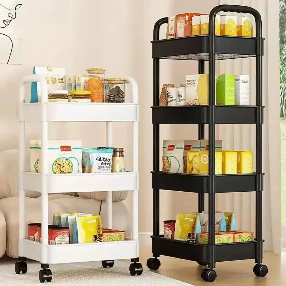 Minimalist Multi-Purpose Mobile Rolling Cart