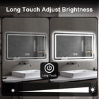 LED Bathroom Vanity Mirror with Lights, Anti-Fog, 3 Color Dimmable Lighting, Wall Mounted Rectangle Bathroom Mirror