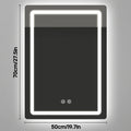 LED Bathroom Vanity Mirror with Lights, Anti-Fog, 3 Color Dimmable Lighting, Wall Mounted Rectangle Bathroom Mirror