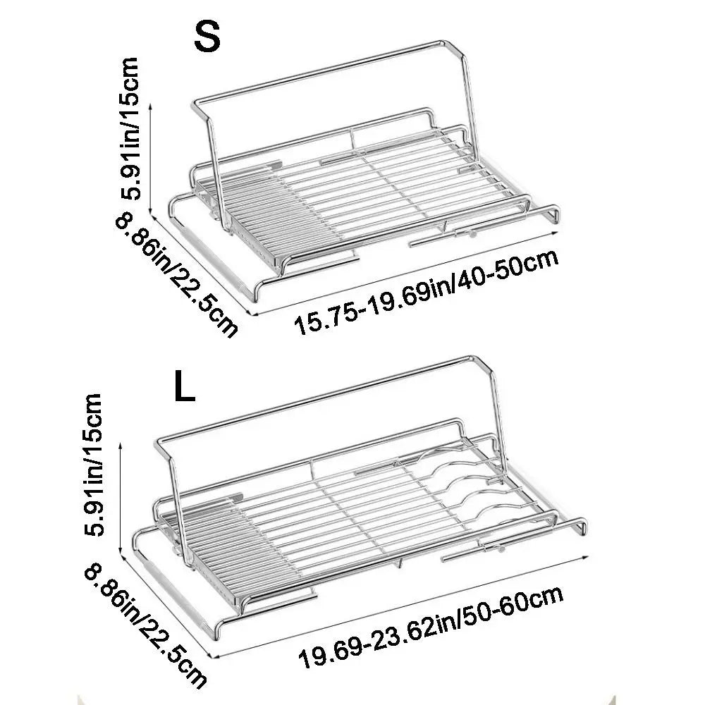 Expandable Stainless Steel Dish Drying Rack