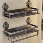 Premium No-Drill Suction Cup Shower Caddy