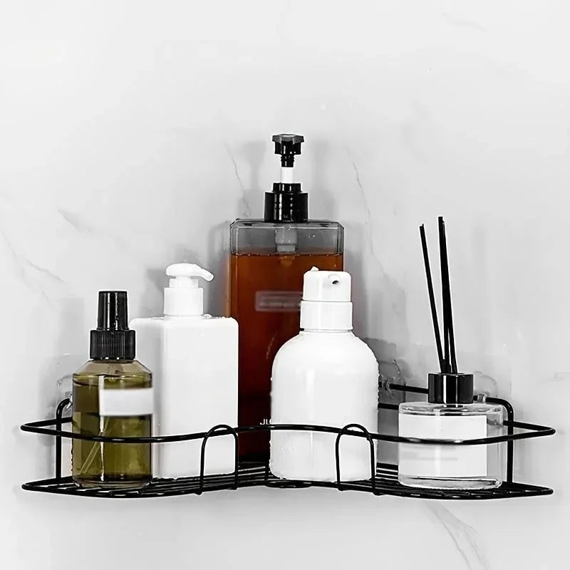 Adhesive No-Drill Corner Shower Caddy