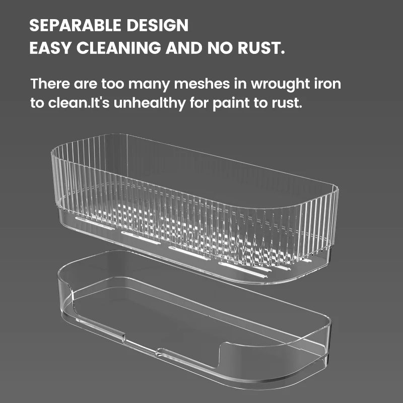 Self-Draining Kitchen Sink Sponge Holder & Organizer
