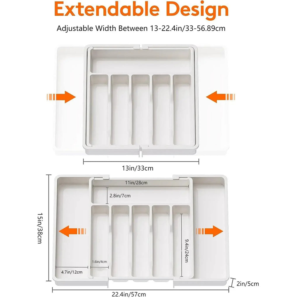 Expandable Cutlery Tray & Kitchen Drawer Organizer