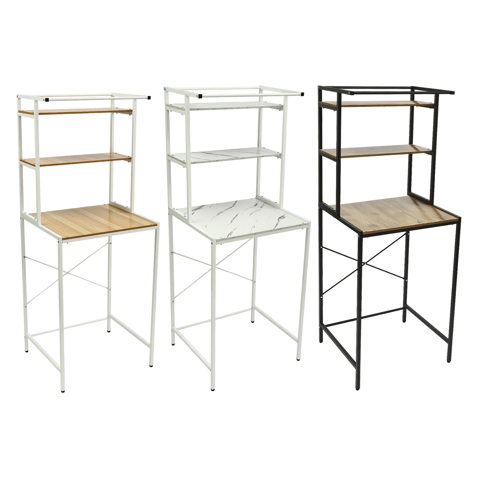 Minimalist 3-Tier Over-the-Washer Storage Rack