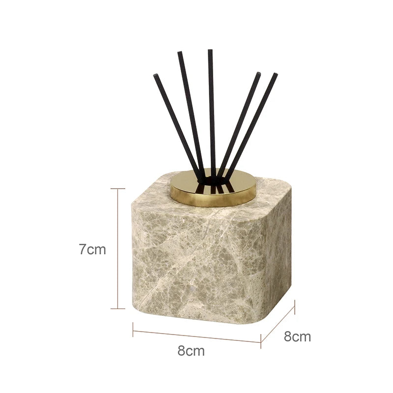 Emperador Luxury Natural Marble Bathroom Accessories Set