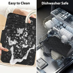 Self-Draining Silicone Dish Drying Mat for Kitchen Counter