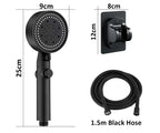 High Pressure Handheld Shower Head with 5 Spray Modes, Water Saving, One-Touch Pause, Universal Bathroom Shower Head