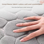 Non-Slip Bathroom Rug, Super Absorbent Quick-Dry Bath Mat, Soft 3D Cobblestone Bathroom Floor Mat, Machine Washable