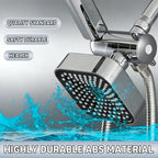 Dual Shower Head Combo with Handheld Spray, High Pressure Rainfall Shower Head, 3-Way Diverter & Stainless Steel Hose