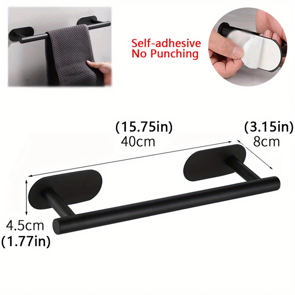 The CozyHome Premium No-Drill Towel Bar
