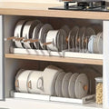 Expandable Pot and Pan Organizer Rack with 7 Adjustable Dividers