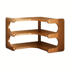 3-Tier Bamboo Corner Organizer & Desk Shelf