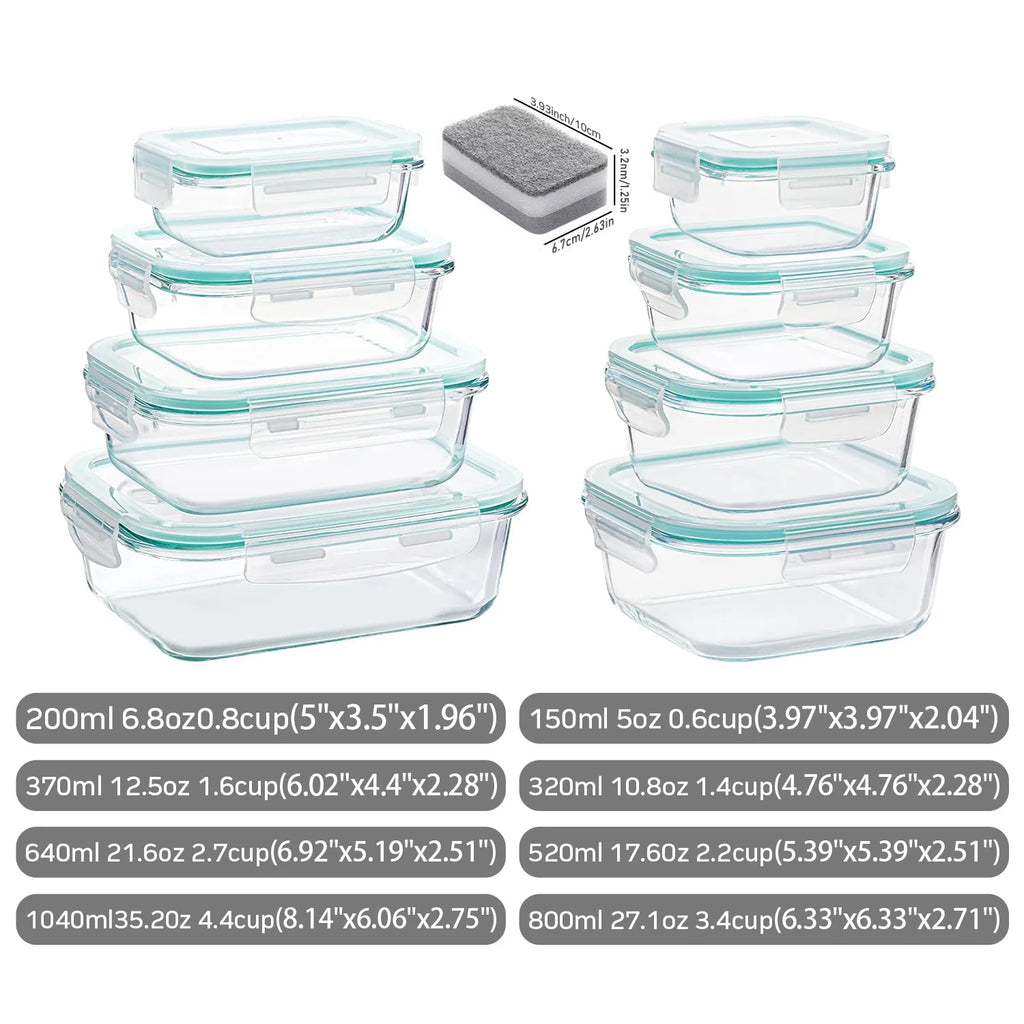 The CozyHome Premium Airtight Glass Containers