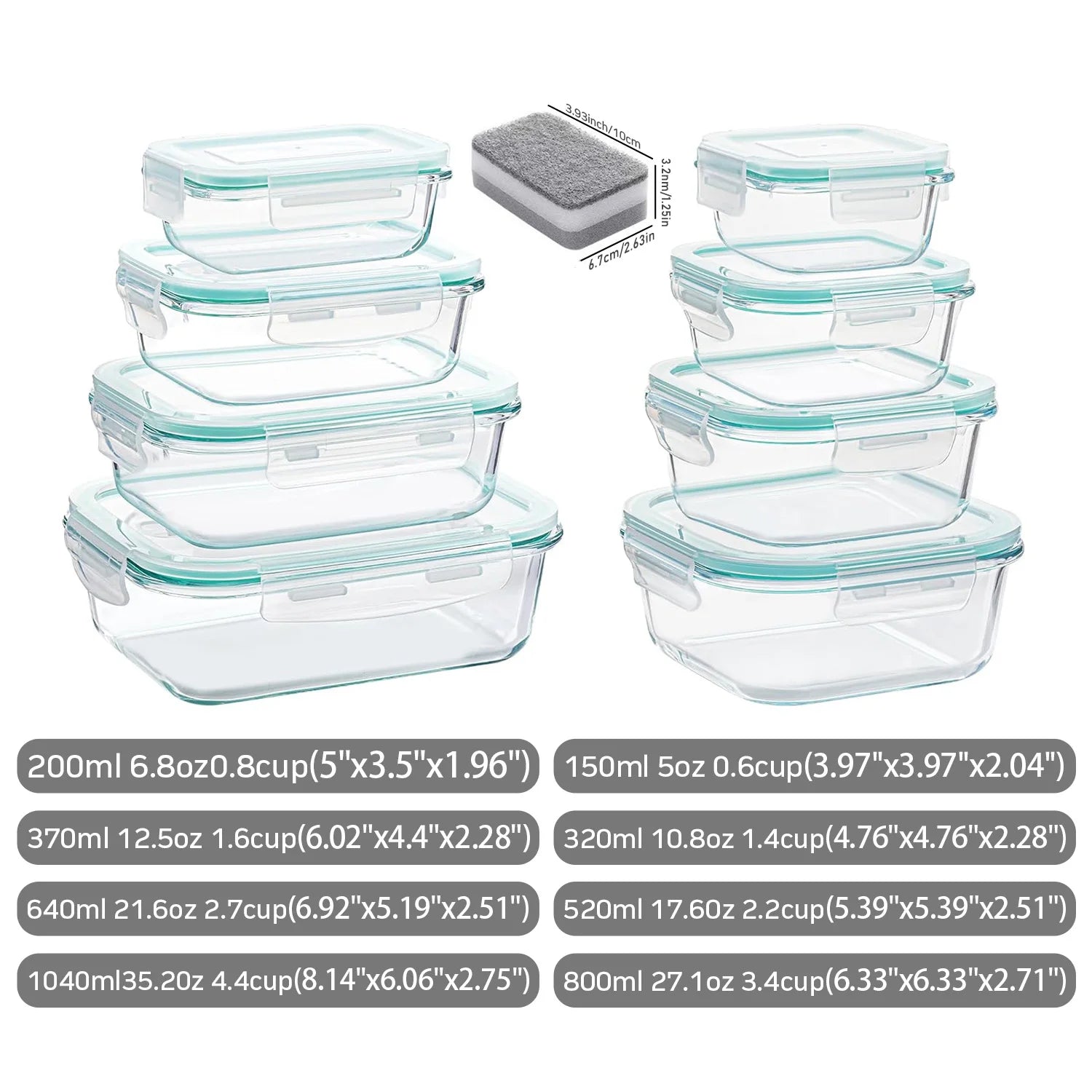 The CozyHome Premium Airtight Glass Containers