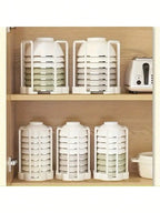 Expandable Bowl Stacker & Organizer Rack – Space-Saving Kitchen Cabinet Storage
