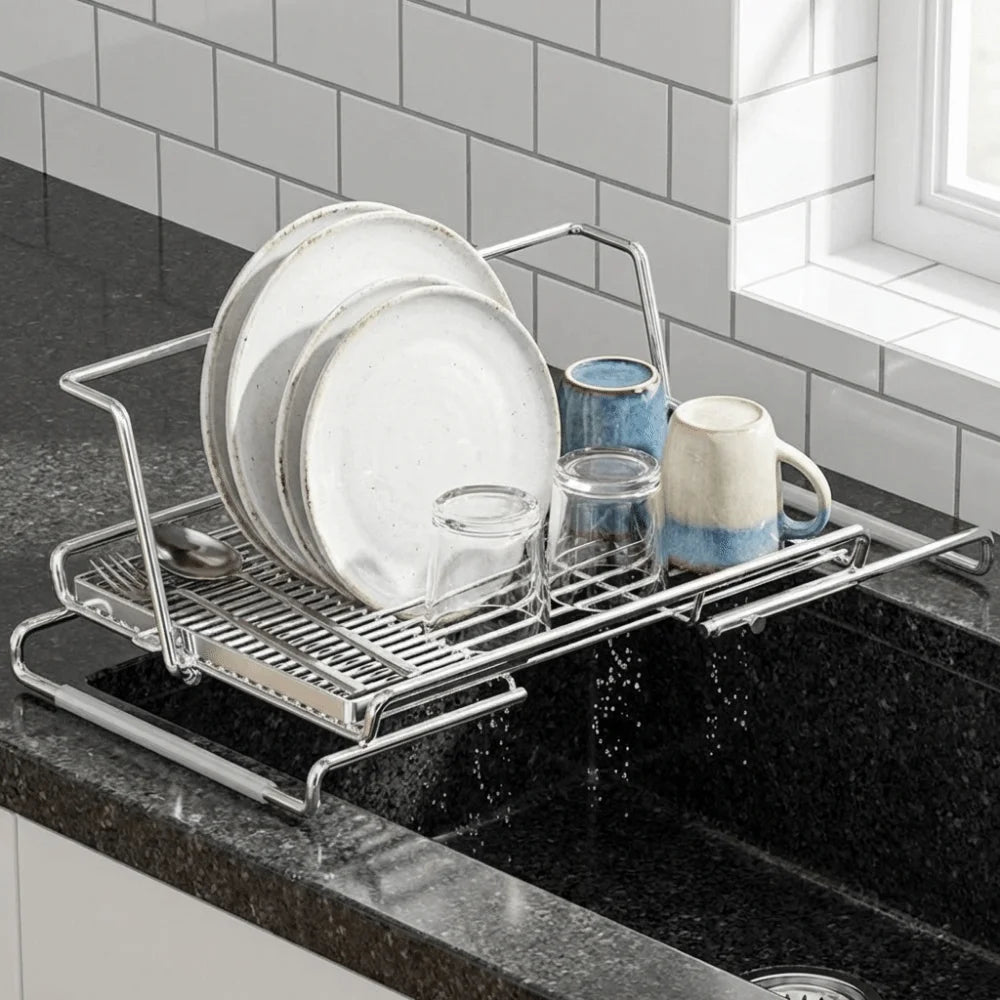Expandable Stainless Steel Dish Drying Rack