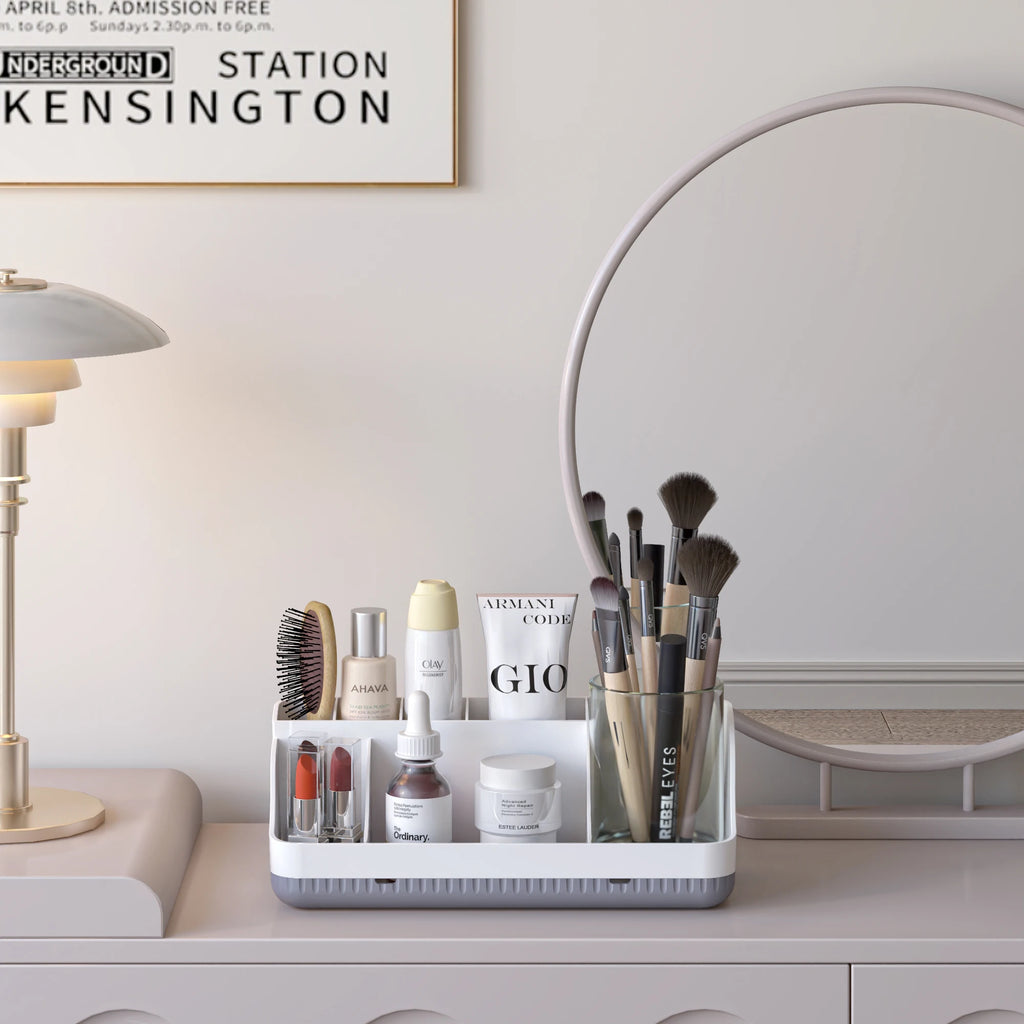 Multi-Functional 7-Slot Bathroom & Vanity Organizer