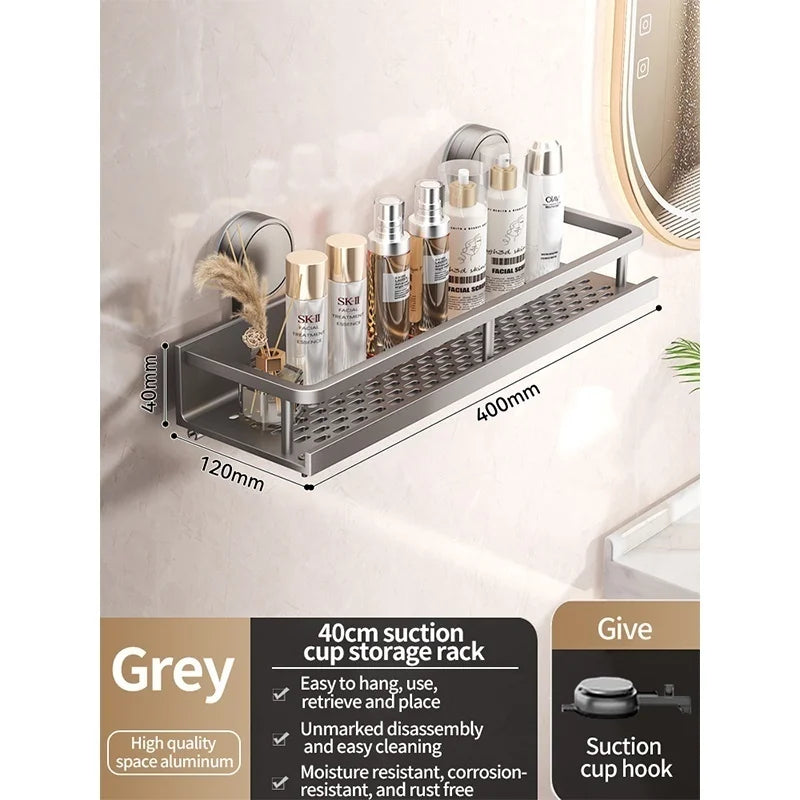Premium No-Drill Suction Cup Shower Caddy