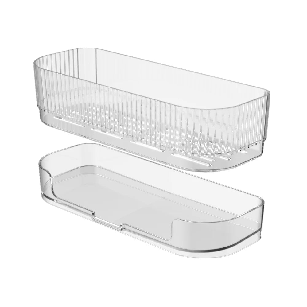 Self-Draining Kitchen Sink Sponge Holder & Organizer