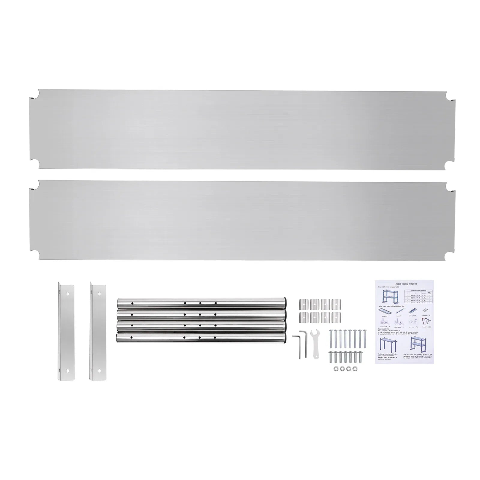 Heavy-Duty 2-Tier Stainless Steel Countertop Shelf – Adjustable Kitchen Organizer